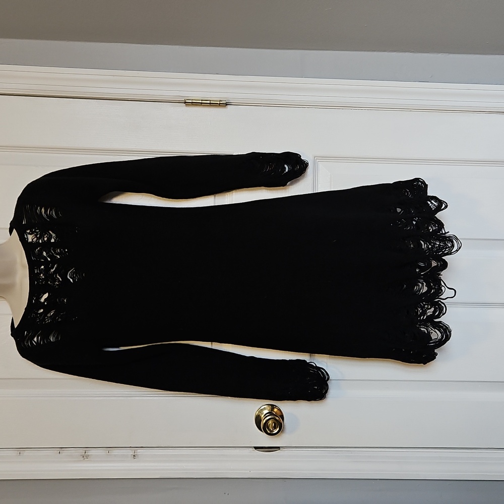 KILLSTAR distressed Goth Wednesday Addams  black dress